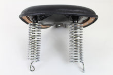 Load image into Gallery viewer, Black Leather Solo Seat