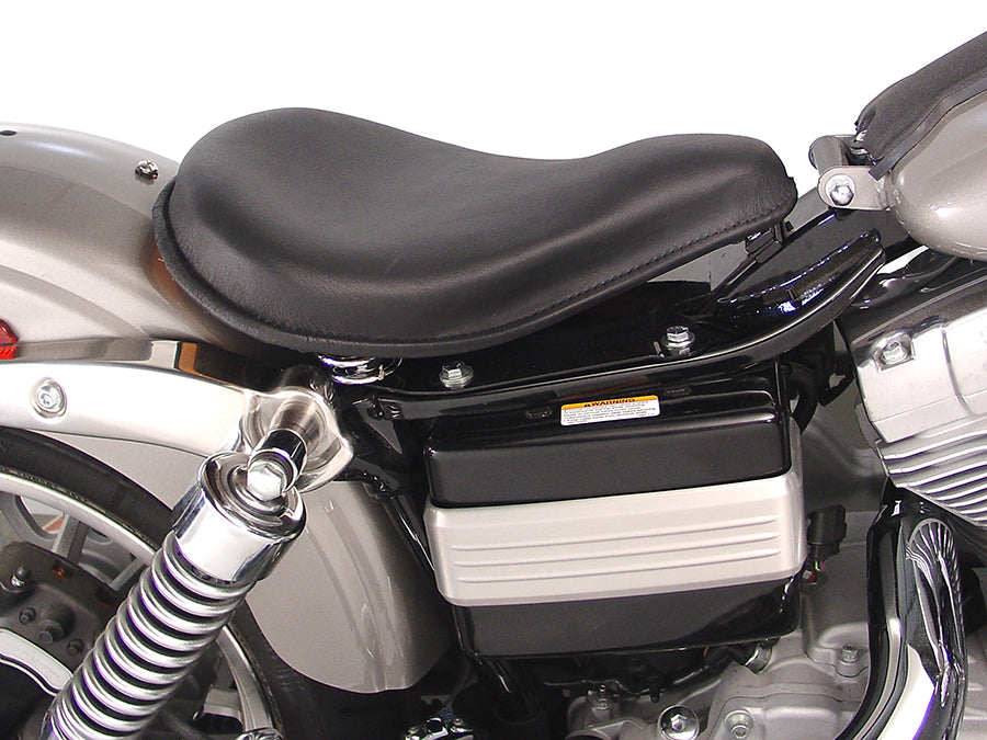 Black Leather Solo Seat and Mount Kit
