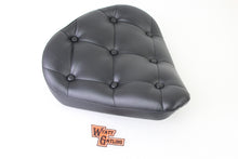 Load image into Gallery viewer, Black Vinyl Solo Seat with Buttons