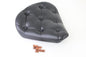 Black Vinyl Solo Seat with Buttons