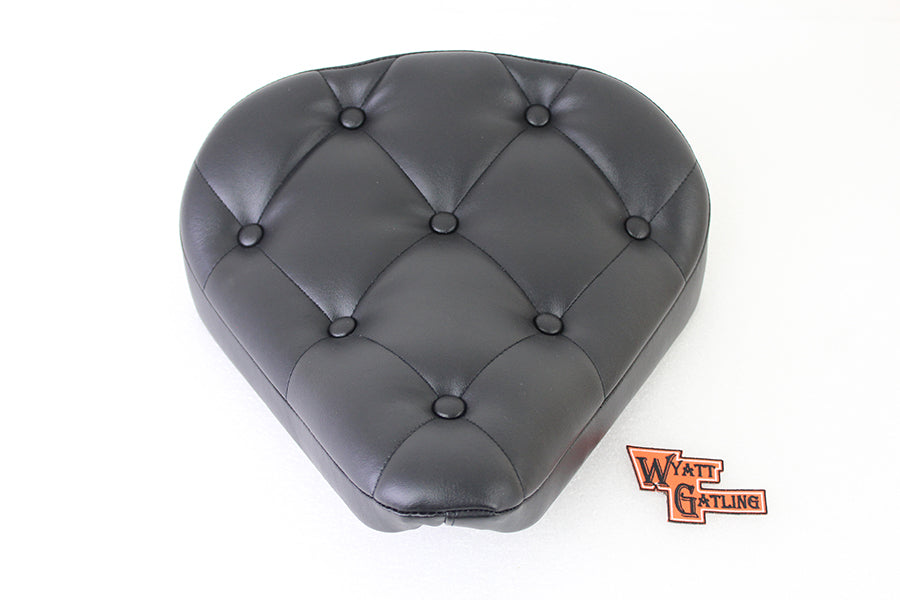 Black Vinyl Solo Seat with Buttons