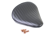 Load image into Gallery viewer, Black Tuck and Roll Solo Seat Large