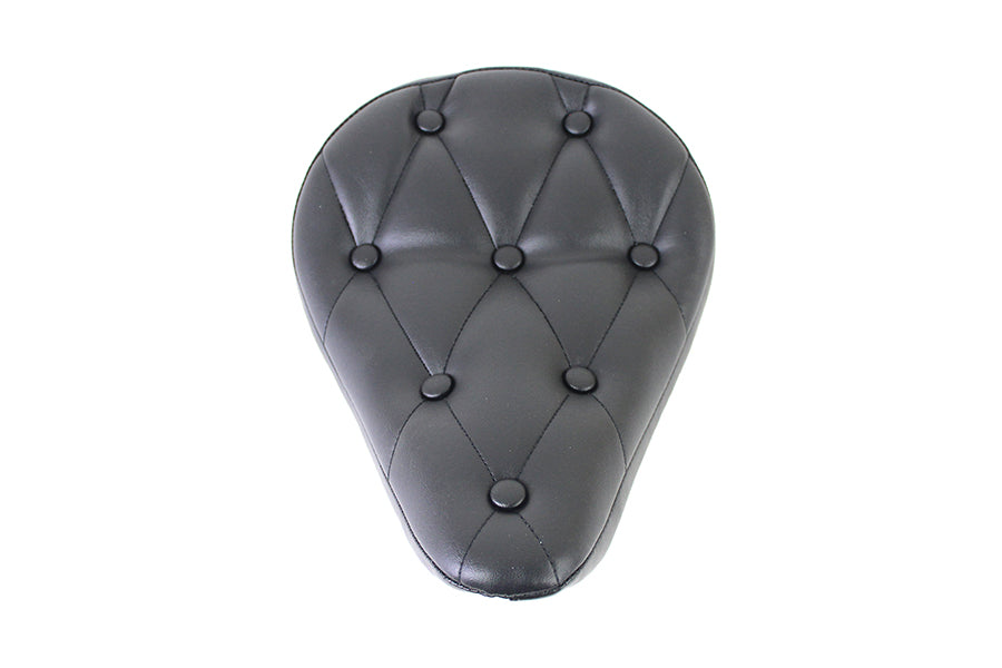 Black Vinyl Solo Seat with Buttons
