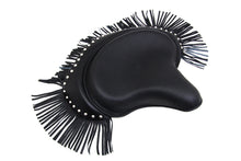 Load image into Gallery viewer, Black Deluxe Solo Seat with Fringe Skirt