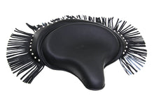 Load image into Gallery viewer, Black Deluxe Solo Seat with Fringe Skirt
