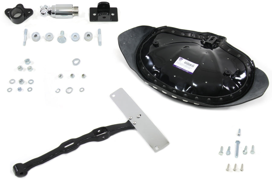 Black Police Solo Seat Kit