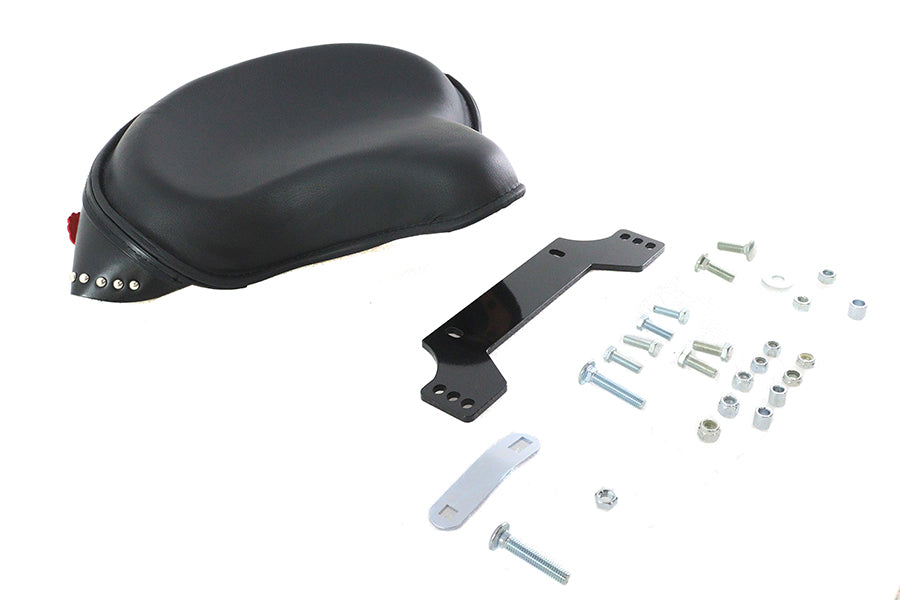Black Leather Police Solo Seat Kit