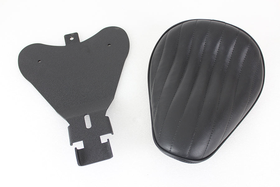 Bates Solid Mount Solo Seat Black Leather