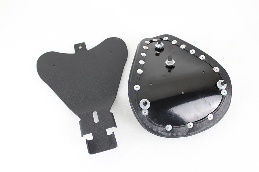 Bates Solid Mount Solo Seat Black Leather