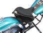 Black Leather Solo Seat with Skirt