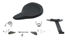 Load image into Gallery viewer, Black Leather Velo Racer Solo Seat Kit