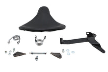 Load image into Gallery viewer, Black Leather Velo Racer Solo Seat Kit