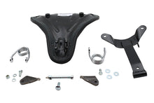 Load image into Gallery viewer, Black Leather Velo Racer Solo Seat Kit