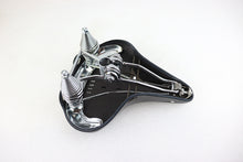 Load image into Gallery viewer, Double Steel Saddle Solo Seat Black