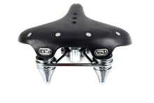 Load image into Gallery viewer, Double Steel Saddle Solo Seat Black