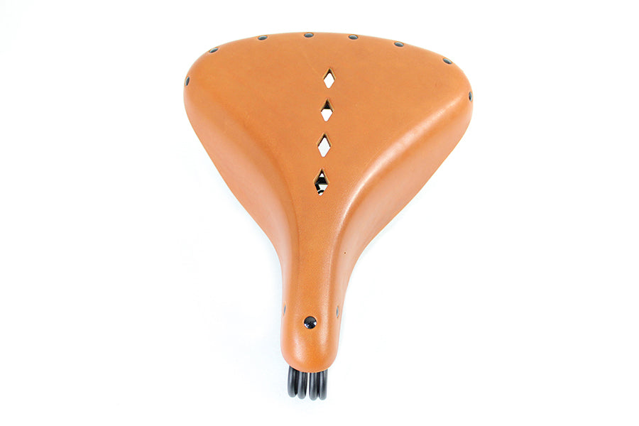 Corbin Gentry Early Style Troxel saddle in honey brown with side valve design, featuring detailed leather craftsmanship.