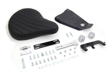 Load image into Gallery viewer, Bates Leather Solo Seat Kit for motorcycle with seat and saddlebag, featuring durable leather and classic design.
