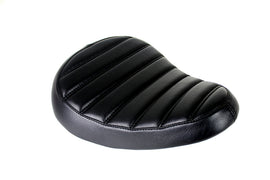 Bates Tuck and Roll Solo Saddle Seat with leather upholstery, designed for comfort and style in a classic saddlebag style.