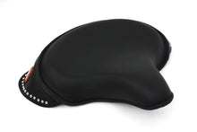 Load image into Gallery viewer, Black Leather Solo Seat with Skirt