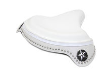 Load image into Gallery viewer, White Leather Solo Seat with Skirt