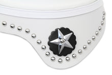 Load image into Gallery viewer, White Leather Solo Seat with Skirt