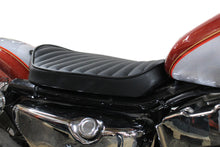 Load image into Gallery viewer, Bates Solo Seat Tuck and Roll Style Black