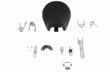 Load image into Gallery viewer, V-Twin Bates Solo Seat Kit with saddlebag for motorcycle, featuring sleek black leather and classic design.