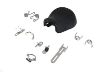 Load image into Gallery viewer, V-Twin Bates Solo Seat Kit with seat and saddlebag for motorcycle, featuring black leather upholstery and chrome accents.