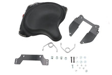 Load image into Gallery viewer, V-TWIN Deluxe Solo Seat Kit with matching saddlebag for motorcycle, featuring a comfortable padded seat and stylish design.