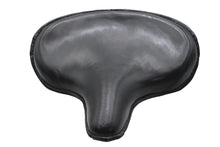 Load image into Gallery viewer, Black Ultima leather solo saddle seat for motorcycle, showcasing detailed craftsmanship and sleek design.