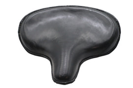 Black Ultima leather solo saddle seat for motorcycle, showcasing detailed craftsmanship and sleek design.