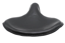 Load image into Gallery viewer, Black Ultima leather solo saddle seat for motorcycle, featuring a sleek design and durable construction.