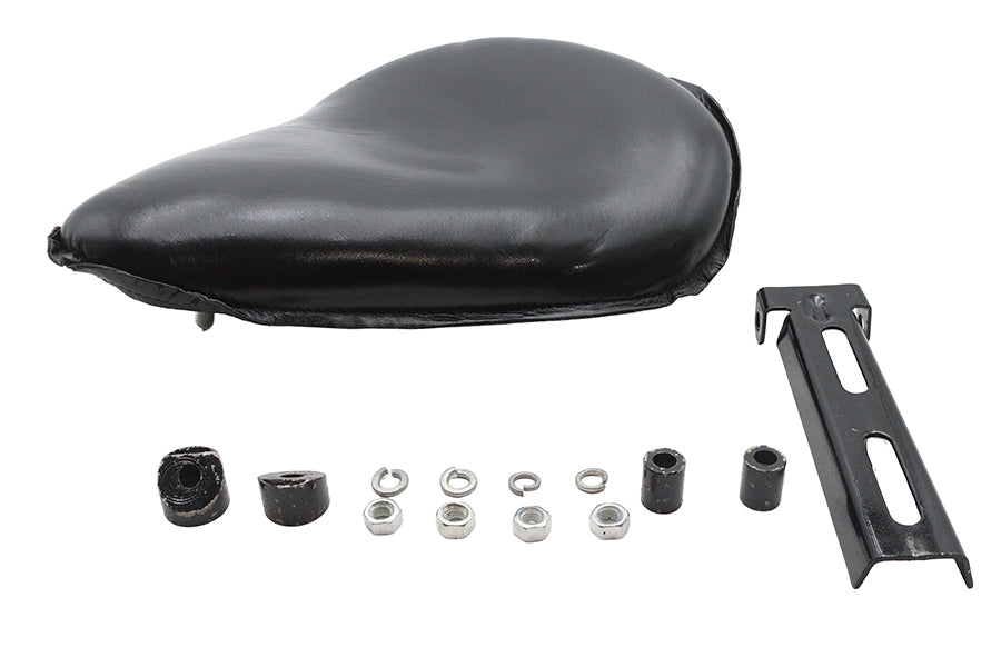 Black Ultima leather saddle and solo seat for motorcycles, designed for comfort and style in the ULTIMA saddle & saddlebag range.