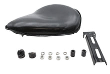 Load image into Gallery viewer, Black Ultima leather saddle and solo seat for motorcycles, designed for comfort and style in the ULTIMA saddle &amp; saddlebag range.