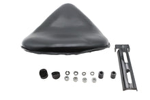Load image into Gallery viewer, Black Ultima ULTIMA leather saddle high noon solo seat for motorcycle, designed for comfort and style.