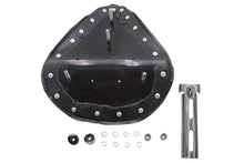 Load image into Gallery viewer, Black Ultima ULTIMA leather saddle and solo seat with high noon design for motorcycle riding, shown on a bike.