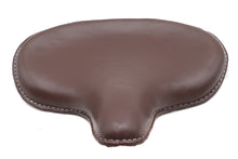 Load image into Gallery viewer, Brown Ultima Vinyl Saddle Solo Seat for motorcycles, featuring durable construction and classic design.