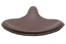 Load image into Gallery viewer, Brown Ultima Vinyl Solo Seat Saddle for motorcycles, featuring durable construction and classic styling.