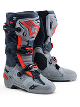 Load image into Gallery viewer, Tech 10 Enduro Boots Mid Gry/Drk Gry/Red Fluo 9