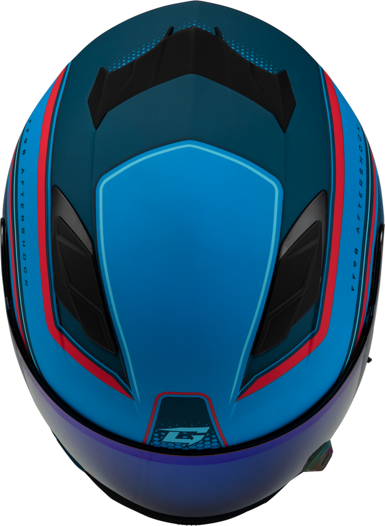 Ff 98 Aftershock Helmet Matte Blue/Red Xs