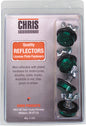 Mini Reflectors Green 4/Pk