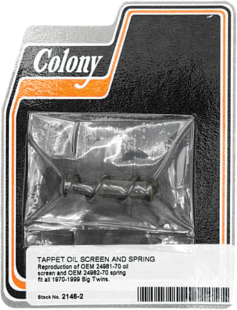 Tappet Oil Screen/Spring Big Twin 70 99
