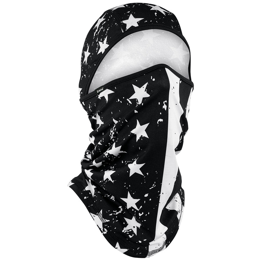 Sportflex Series Convertible Balaclava Black & White Flag