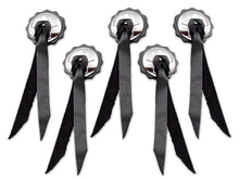 Load image into Gallery viewer, Black Leather Saddlebag Conchos