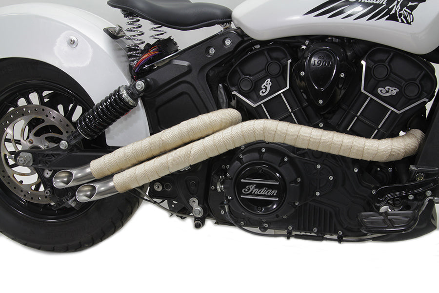 Light Brown Fiberglass Exhaust Wrap
