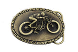 Motorcyclepedia Board Track Belt Buckle