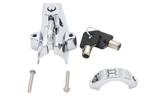 Load image into Gallery viewer, Chrome Helmet Lock with Pipe Key
