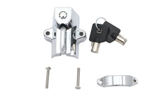 Load image into Gallery viewer, Chrome Helmet Lock with Pipe Key