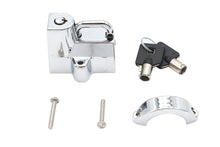 Load image into Gallery viewer, Chrome Helmet Lock with Pipe Key