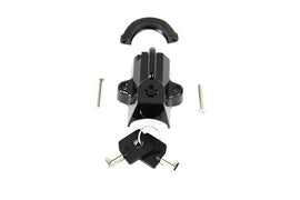 Black Helmet Lock with Pipe Key